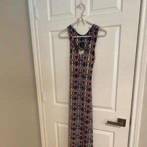 Tribal print maxi dress